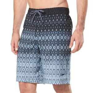 SPEEDO Men's Soft Shell Brushed Microfiber Swim Board Trunks Shorts Large Gray